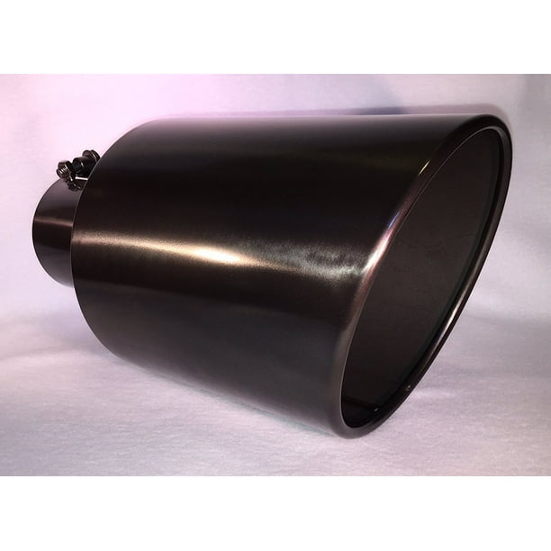 Chrome Exhaust Tip Bolt On 4" Inlet 7" Outlet 15" Long Diesel Stainless Steel Chrome Exhaust Tip Bolt On 4" Inlet 7" Outlet 15" Long Diesel Stainless Steel